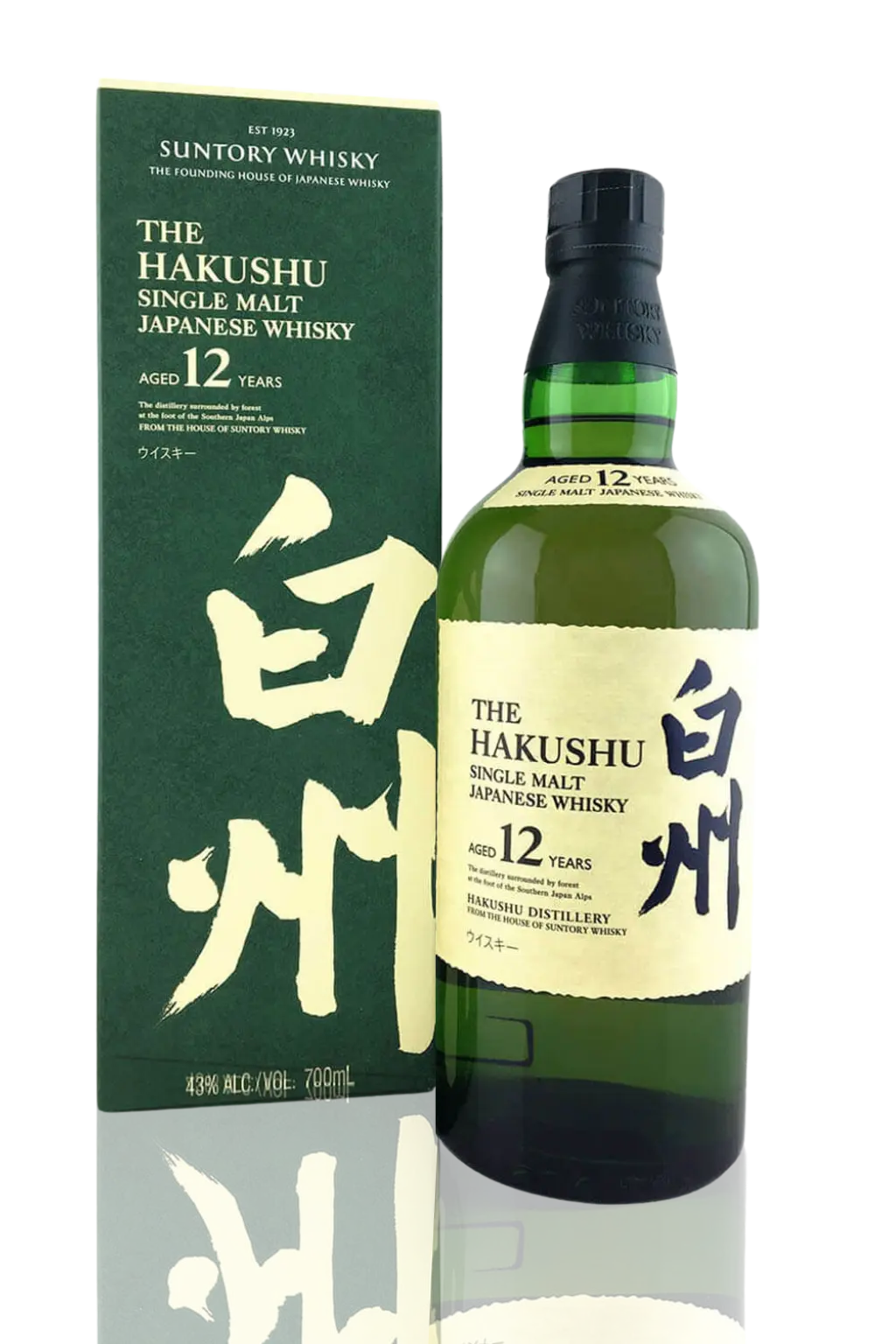 Hakushu 12 Year Single Malt Whisky 750mL with Box (US Old Release)