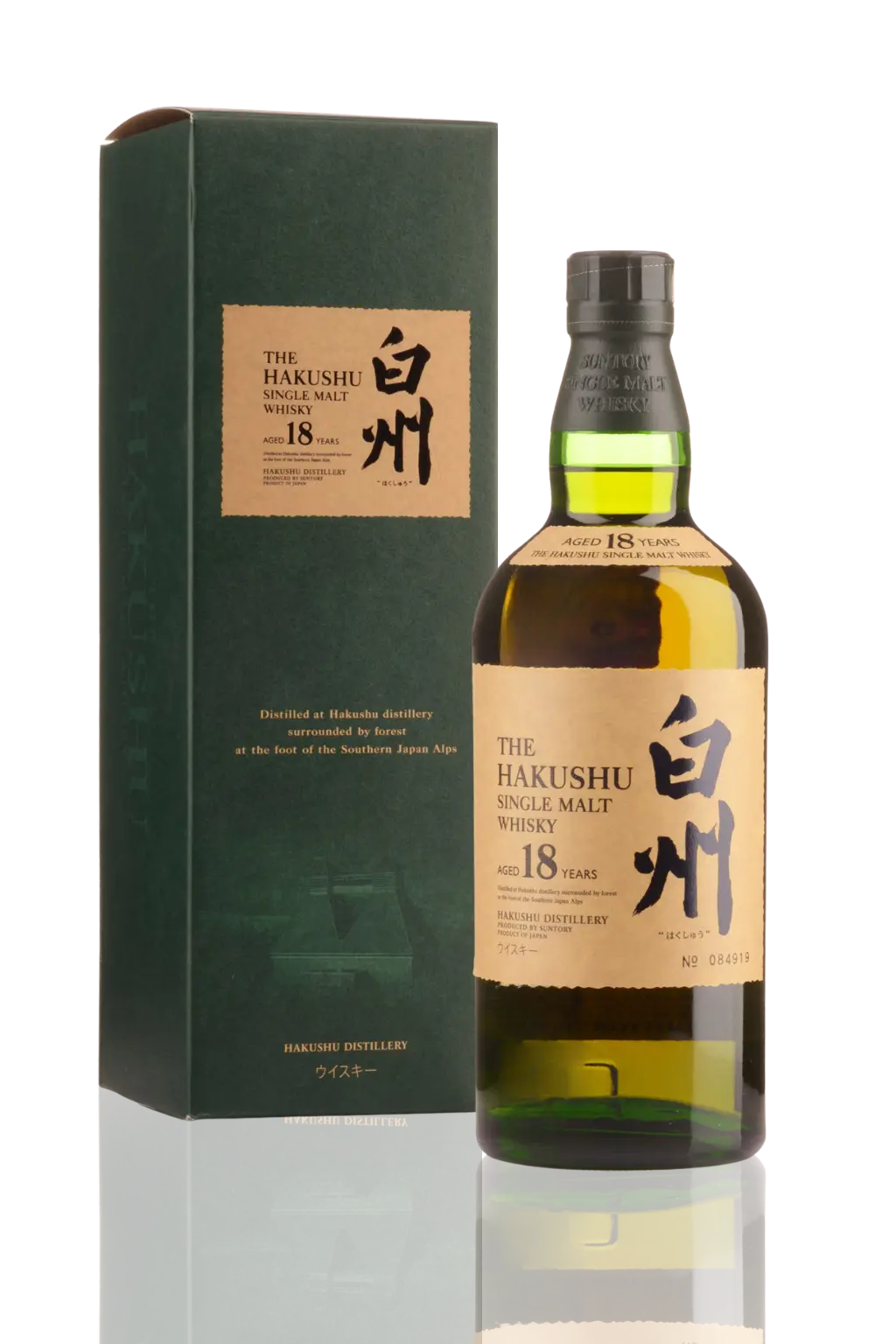 Hakushu 18 Year Single Malt Whisky 700mL (Japanese Old release)
