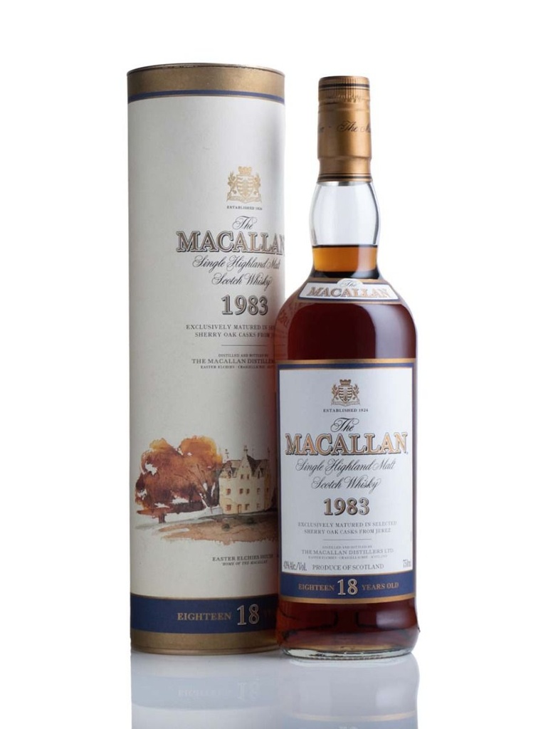 Macallan 18 Year Sherry Oak 1983 750mL