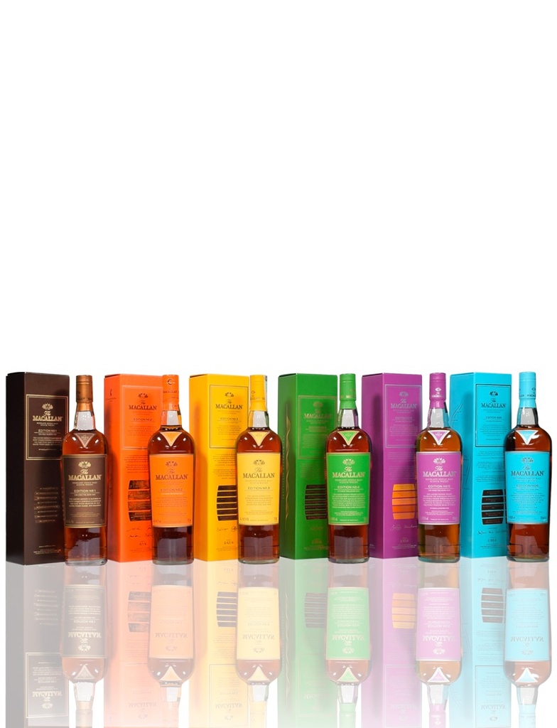 Macallan Edition (No. 1- 6 ) Full Set 700mL