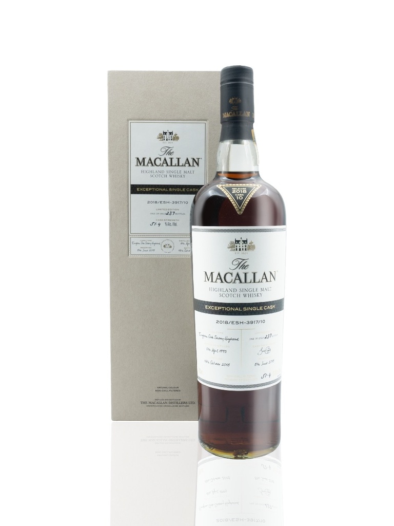 Macallan Exceptional Single Cask 2018/ESH-3917/10 25 Year 750mL