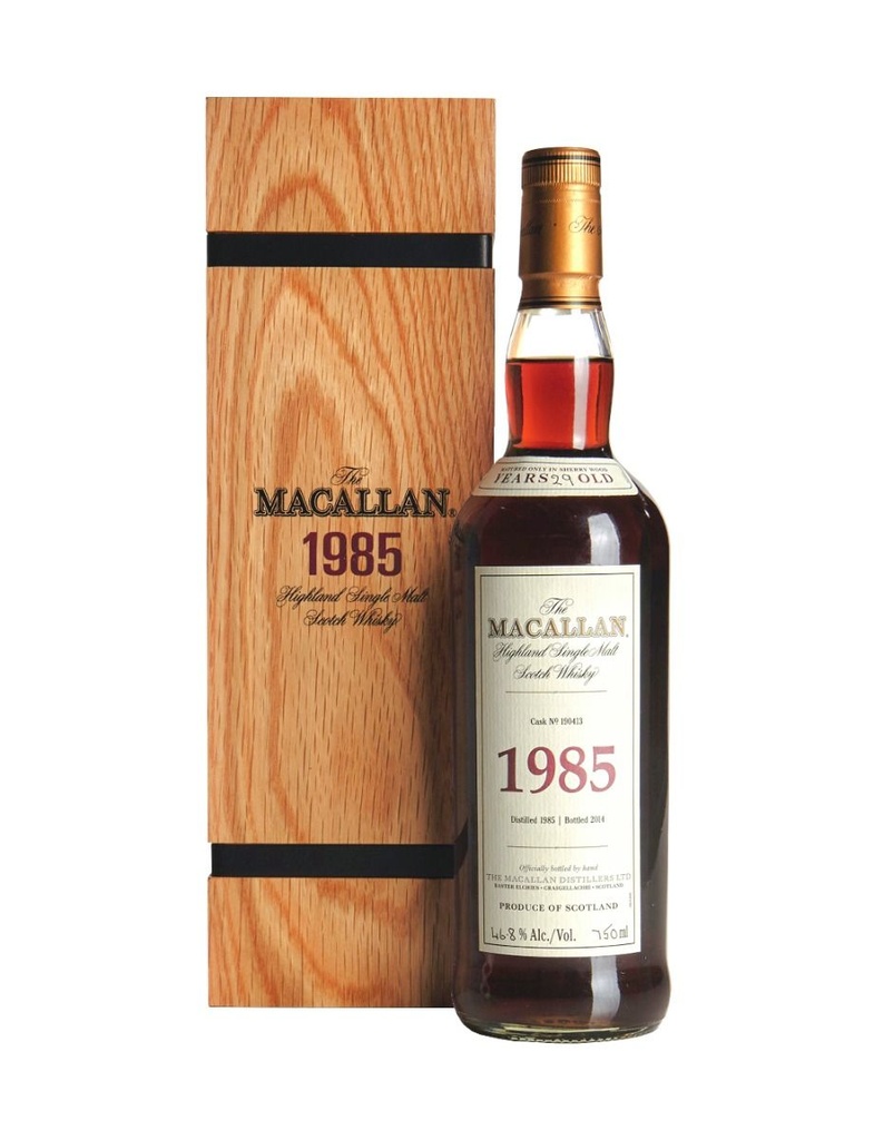 Macallan Fine and Rare 1985 750mL Cask # 190413