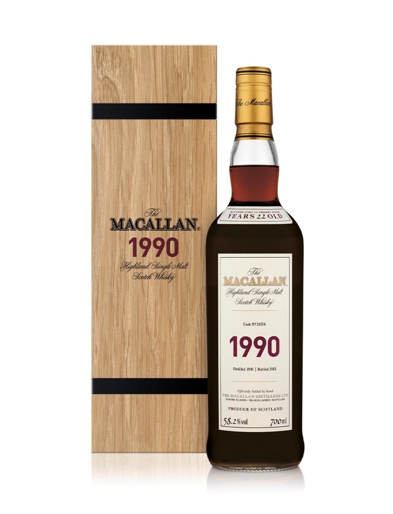 Macallan Fine and Rare 1990 700mL Cask #24706