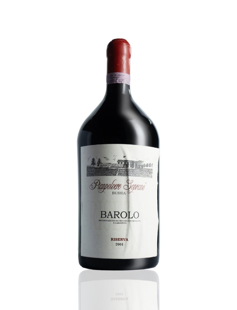 Pianpolvere Soprano Barolo Bussia 7 Anni Riserva 2001 3L Loose Wrinkled Label