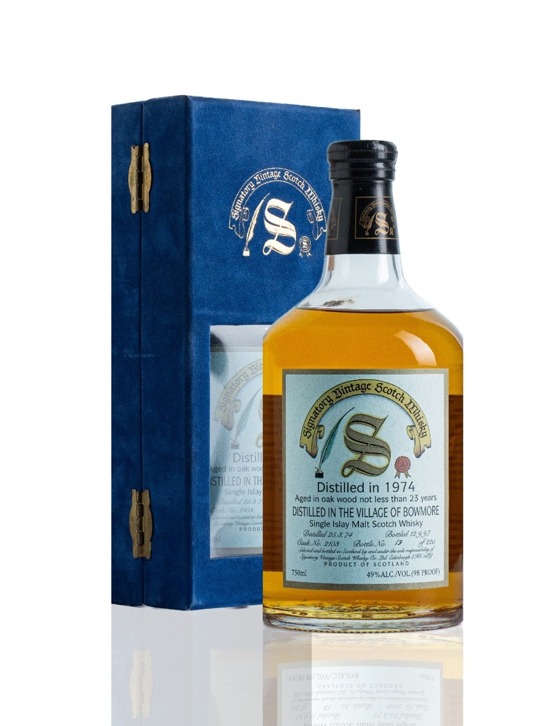 Signatory Vintage Bowmore Cask # 2013 1974 750mL
