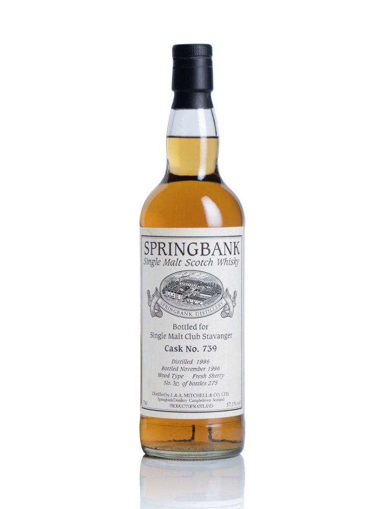 Springbank Private Cask #739 Single Malt Club Stavanger 1996 700mL