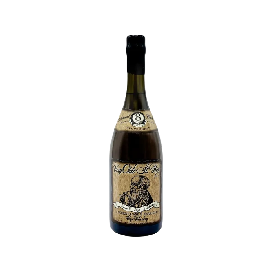 Very Olde St. Nick Ancient Cask 8 Year Rye Lot 10  82.8 Proof 750mL