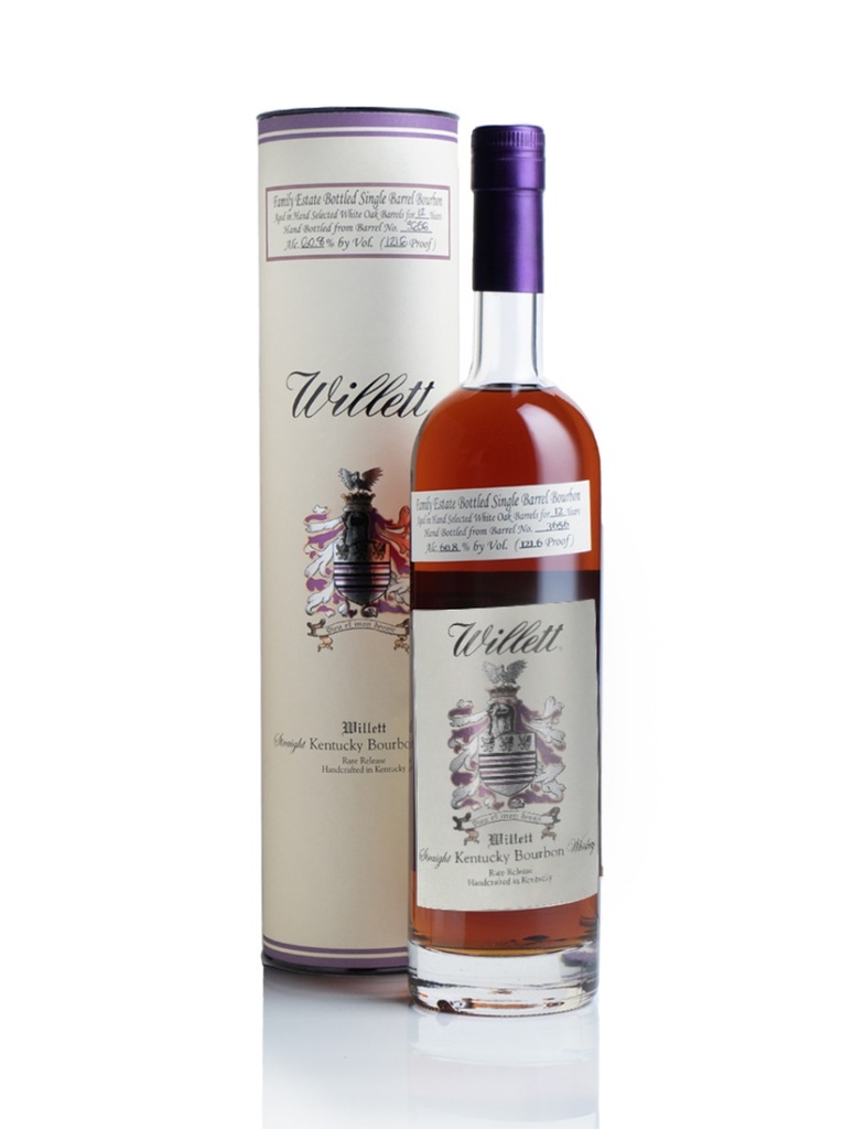 Willett Single Barrel 12 Year Barrel # 3656 121.6 Proof 750mL
