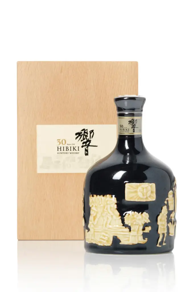 Hibiki 30 Year Aritayaki Edition Ceramic Decanter 750mL 有田燒 命水陽刻文紫紺釉砧形瓶