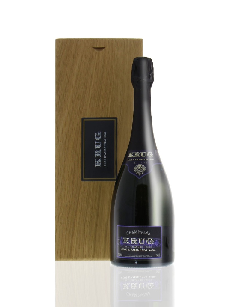 Krug Clos D'Ambonnay 2002 750mL with Gift Box