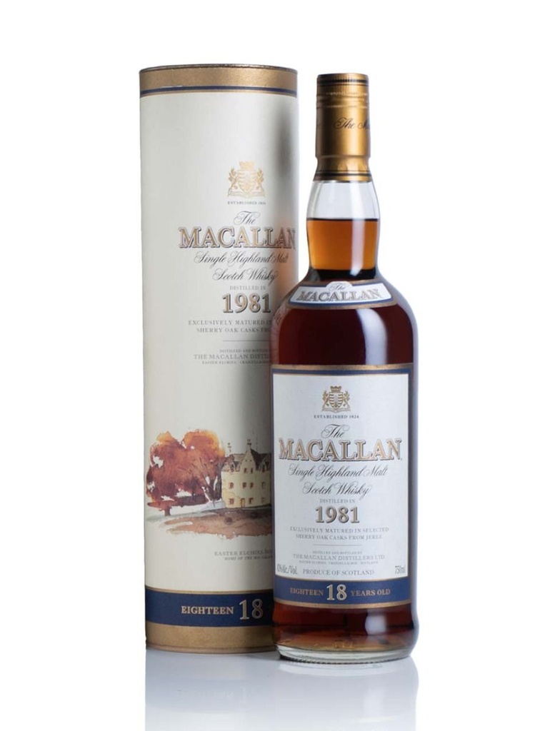 Macallan 18 Year Sherry Oak 1981 750mL