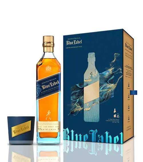 Johnnie Walker Blue Limited Edition Gift Set w/ Scented Candle 750mL