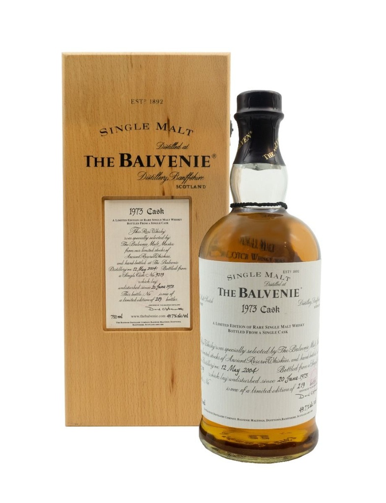 Balvenie 31 Year 1973 Vintage Cask # 9219 750mL with Presentation Box