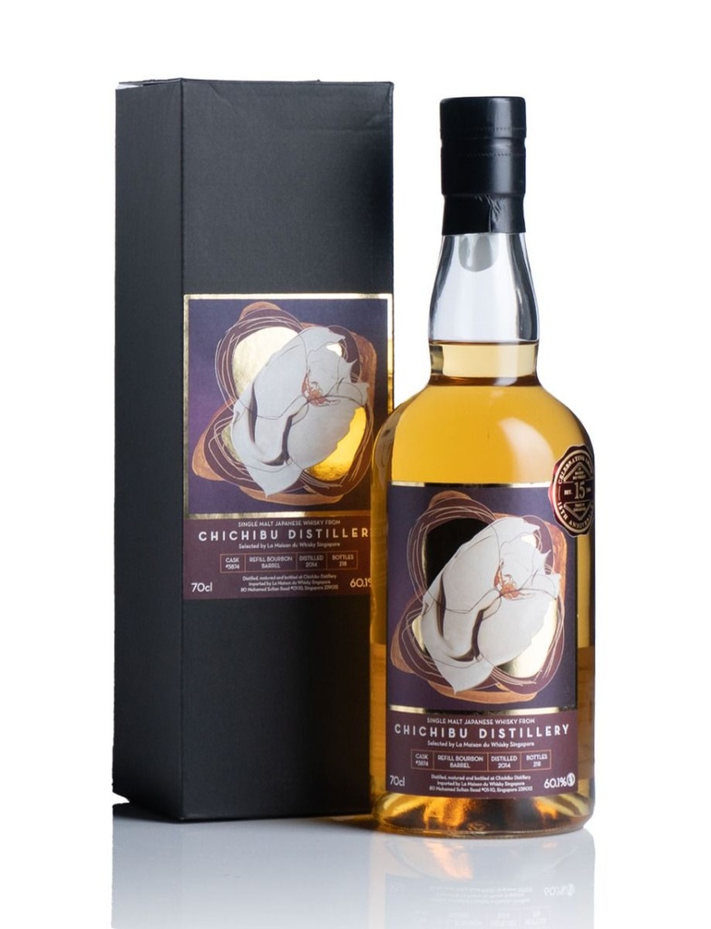 Chichibu 2014 Single Bourbon Cask #3874 LMDW Singapore 15th Anniversary 700mL