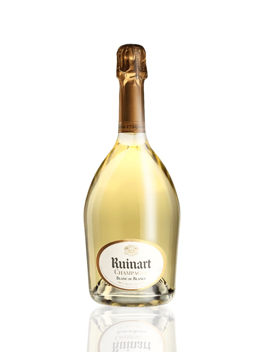 Ruinart Blanc de Blancs Champagne bottle at Solera Hong Kong