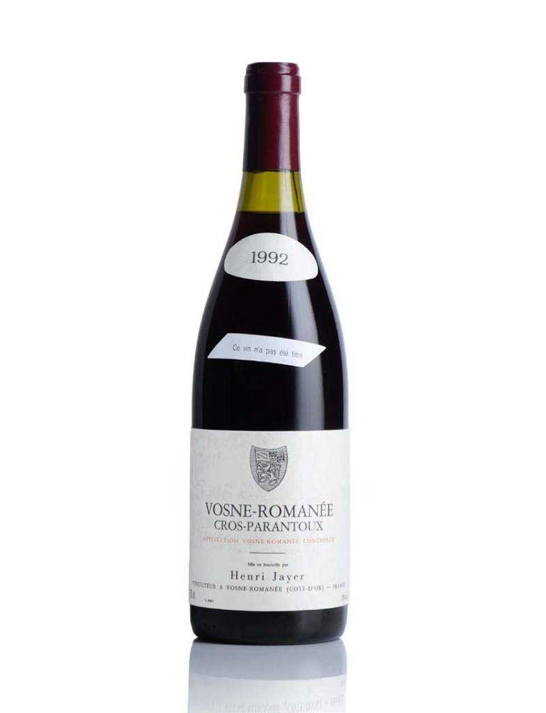 VOSNE−ROMANEE CROS-PARANTOUX エチケット Henri Jayer Vosne Romanee Cros Parantoux 1992 750mL | Solera