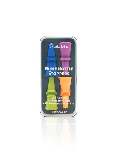 Rabbit Wine Bottle Stoppers S/4